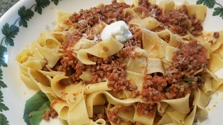 Pappardelle Bolognese Recipe [upl. by Hassett]