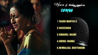 Harris jayaraj and bombay jayashree combo✨️  Top 5 songs  harrisjayarajmusical bombayjayashree [upl. by Nylg156]