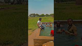 Tube Well Scene  Summer Vibes  Cold Water tubewell swimingpool [upl. by Nowad]