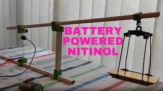 nitinol wire electric current actuator [upl. by Suiram]