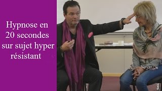 Hypnose en 20 secondes sur sujet hyper résistant [upl. by Euqirat]