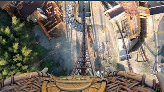 Onride Toutatis’ 🎢 4KPOV 2023  Parc Astérix [upl. by Linskey397]