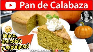 PAN DE CALABAZA🎃  Vicky Receta Facil [upl. by Aihtekal768]