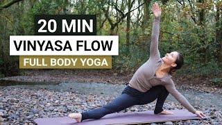 20 Min Vinyasa Yoga Flow  Full Body Yoga for Strength amp Flexibility [upl. by Jahncke]