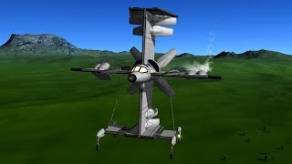 KSP  almost only Differential Airbrake controlled Expermental Aircraft [upl. by Joung]