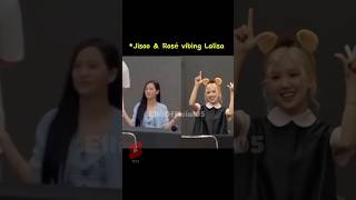 Theyre dancing Lalisa song 😻 jisoo rosé lalisa [upl. by Henigman]