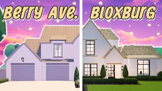 Recreating a BERRY AVENUE house in Bloxburg [upl. by Ecyak]