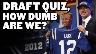 Really HARD NFL Draft Quizzes [upl. by Inaffets670]