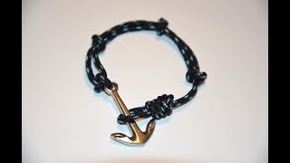 How to tie a Paracord anchor bracelet  sailor bracelet best version [upl. by Hillhouse898]