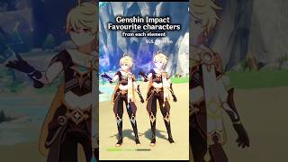 Genshin Impact Favourite Characters from each element genshin 原神 [upl. by Matthiew]