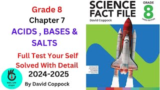 CHAPTER 7 CLASS 8 ACIDS  BASES amp SALTS TEST YOURSELF SOLVED COMPLETE SCIENCE FACT FILE OXFORD [upl. by Notsirt]