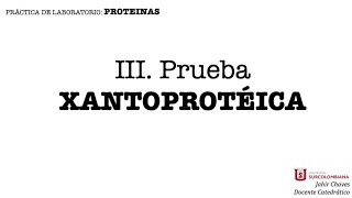 III prueba xantoproteica [upl. by Ardnohsal]