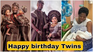 Yoruba Movie Actor Adeniyi Johnson Twins Celebrate Birthday  Toyin Abraham [upl. by Ennairrek526]