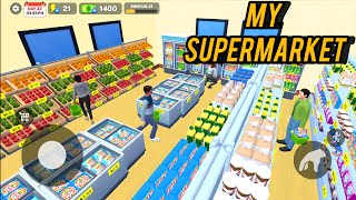 my supermarket simulator 3d gameplay video offline supermarket game🛒🛒 [upl. by Yelrebma]