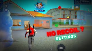 No Recoil Settings For Low End PC 🚀  BLUESTACKS 5 MSI 5 [upl. by Oiramat]