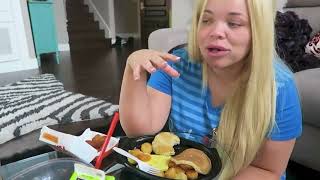 Trisha Paytas Eating in REVERSE [upl. by Cairistiona813]