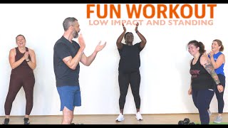 ALL LEVELS TOTAL BODY WORKOUT Low impact and standing [upl. by Inaffit]