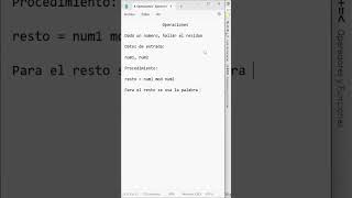 9 Pseint Operaciones   Ejercicio 5 Resto de una división programacion programming [upl. by Yuk731]