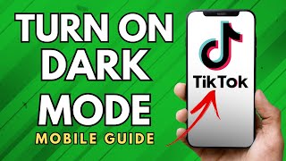 How To Turn On Dark Mode On TikTok App  Easy Guide [upl. by Valerye]