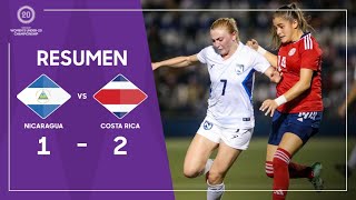 Campeonato Femenino Sub20 de la Concacaf 2023  Resumen  Nicaragua vs Costa Rica [upl. by Hut]