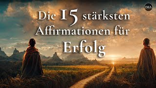 Die 15 stärksten Affirmationen für Erfolg  Höre es für mind 21 Tage [upl. by Kenweigh457]