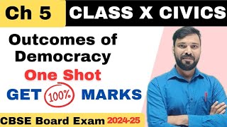 Outcomes of Democracy One shot 📚CBSE class 10th 202424 [upl. by Katherine691]