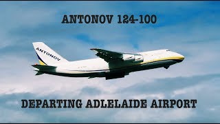 Antonov 124100 departing Adelaide Airport [upl. by Maggy]