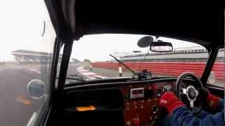 Lotus Elan 1600cc 4 cyl slays 70s V8 and V6 cars Silverstone GP 2012 [upl. by Andrus]