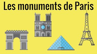 5 monuments célèbres de Paris en français avec soustitres français et anglais FLE – culture 1 [upl. by Candida]