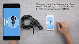 DEPSTECH WiFi Endoscope Operation Steps [upl. by Nageek]