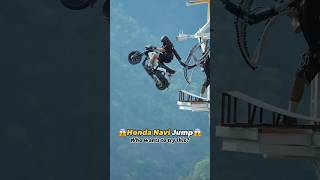 Honda Navi Bike Jump 🫡 bungee bungeejumping jumping adventure trending viral bungy shorts [upl. by Lauzon]