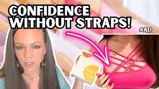 Amazons Best Strapless Adhesive Bra  Sticky amp Invisible PushUp Reusable Silicone Bra Review [upl. by Aicilyhp]