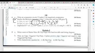 3rd sem DSD using verilog module2 important questions for exams [upl. by Johnnie604]