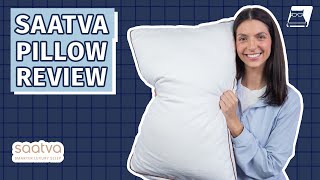 Saatva Latex Pillow Review  Luxury Comfort For All Sleeping Positions [upl. by Eelsnia435]