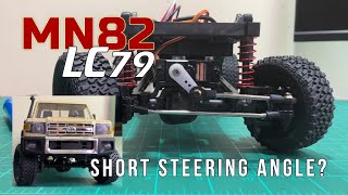 MN82 LC79 Short steering angle [upl. by Haliehs]