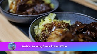 Susies Stewing Steak in Red Wine [upl. by Harsho530]