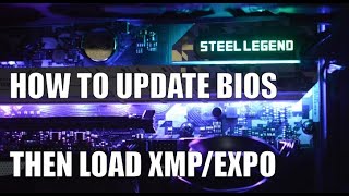 How to update ASRock BIOS and load EXPOXMP profile [upl. by Ahsilrak122]