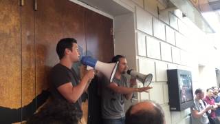 Jonathan Groff raps with LinManuel Miranda at Ham4Ham [upl. by Aray]