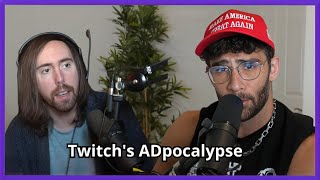 Asmongold Takes Responsibility for Adpocalyse  Hasanabi reacts [upl. by Onifled]