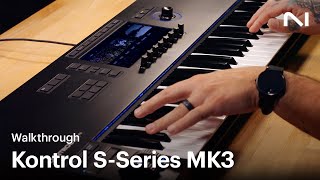 Kontrol SSeries MK3 walkthrough advanced MIDI keyboard controller  Native Instruments [upl. by Ahsenaj]