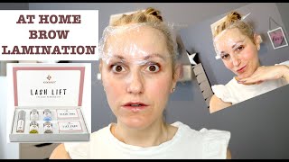 HOW TO DO DIY BROW LAMINATION AT HOME [upl. by Acirt838]