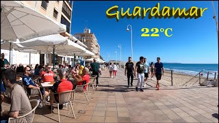 Guardamar del Segura Costa Blanca Spain Sunday Morning Promenade and Beach Walking Tour 🇪🇸 [upl. by Kessel]