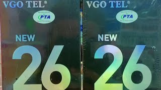 VGOTEL NEW 26 Icy Black Unboxing abdullahmobilezone55 [upl. by Pate795]