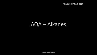 AQA 32 Alkanes REVISION [upl. by Atteve]