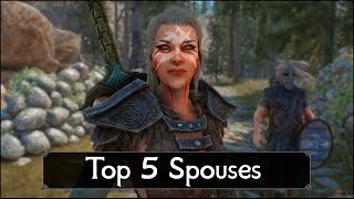 Skyrim Top 5 Spouses You Must Marry  Greatest Wives and Husbands of The Elder Scrolls 5 Skyrim [upl. by Eleets590]