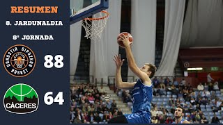 RESUMEN JORNADA 8  GUUK GIPUZKOA BASKET 88  CÁCERES BASKET 64 [upl. by Harding]