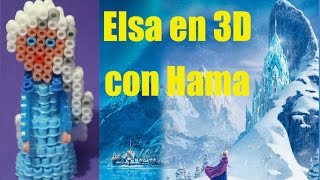 Elsa de Frozen en 3D de Hama [upl. by Constantine]