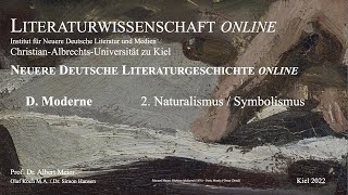 Literaturwissenschaft online  Moderne Naturalismus und Symbolismus 15 von 17 [upl. by Root]