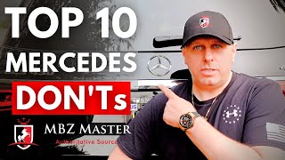 TOP 10 Mercedes DONTs 🛑 Tips amp Tricks [upl. by Trace117]