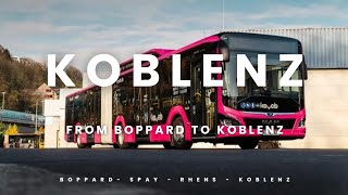 Travel with Local Bus From Boppard to Koblenz  Amazing Germany [upl. by Ruby803]